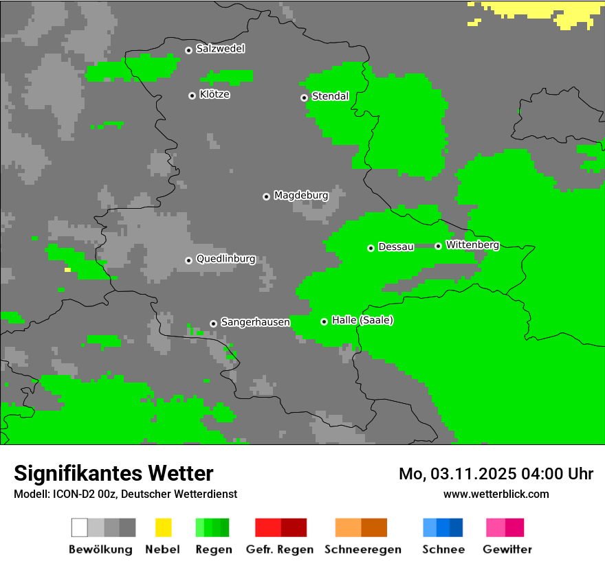 Modellkarten Signifikantes Wetter