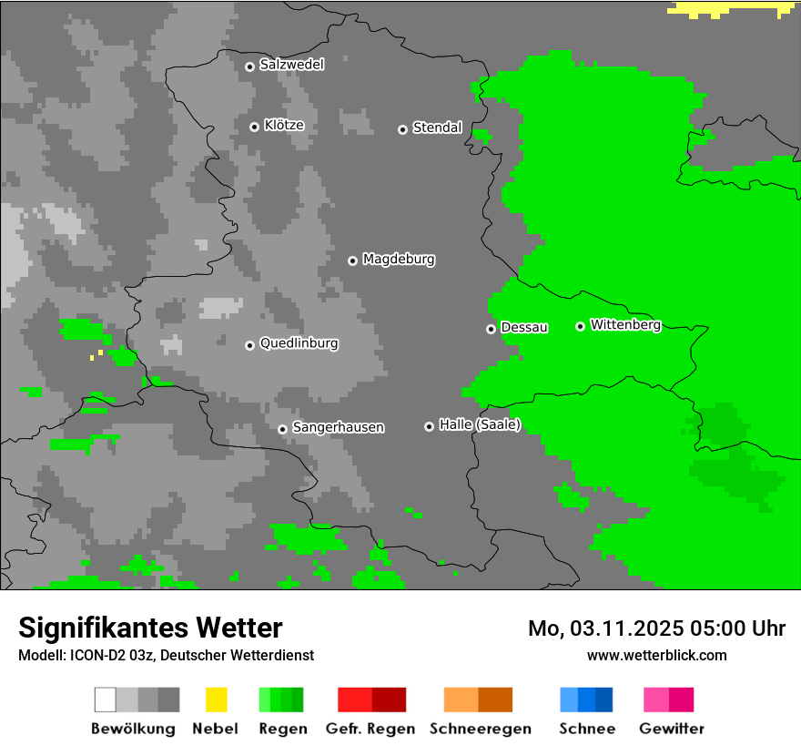Modellkarten Signifikantes Wetter