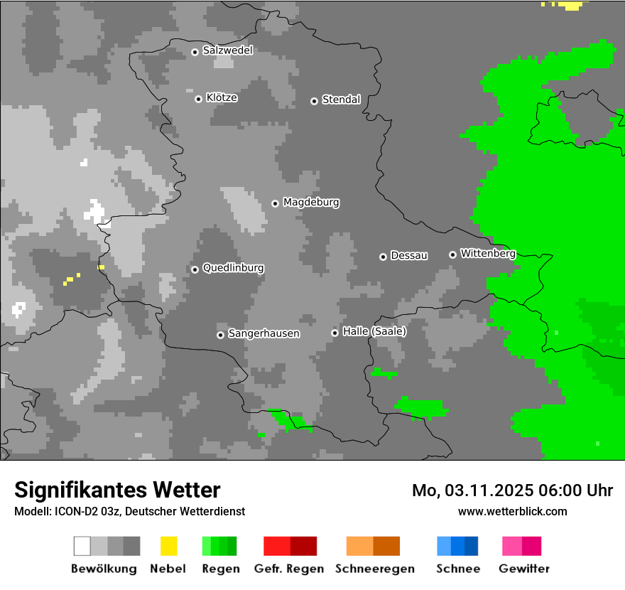 Modellkarten Signifikantes Wetter