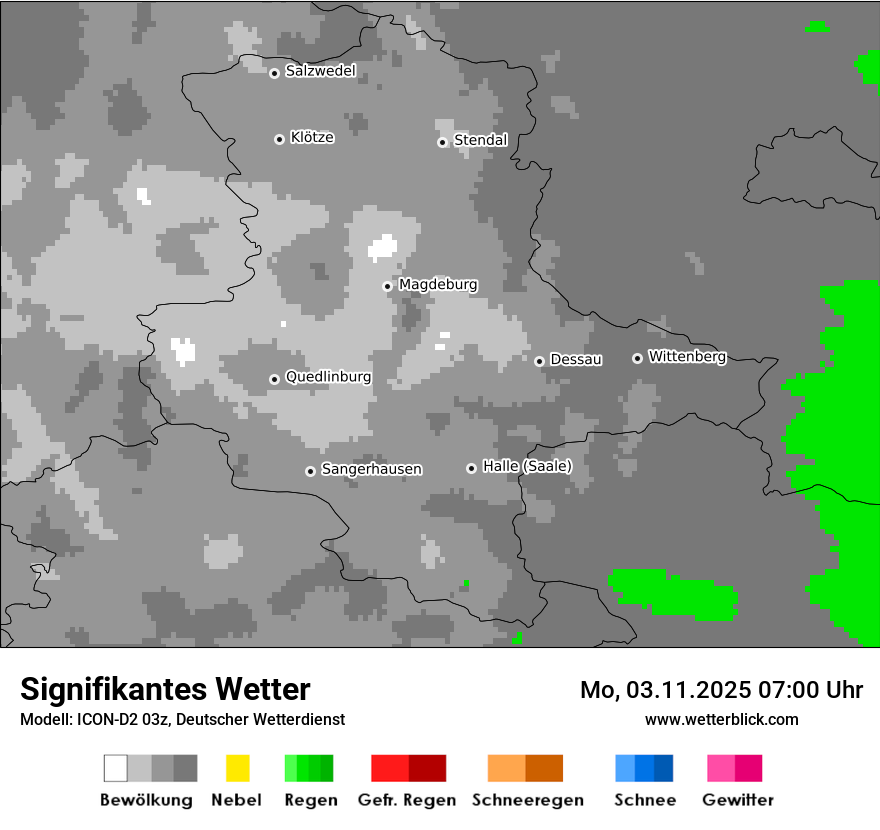 Modellkarten Signifikantes Wetter