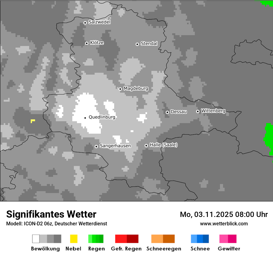 Modellkarten Signifikantes Wetter