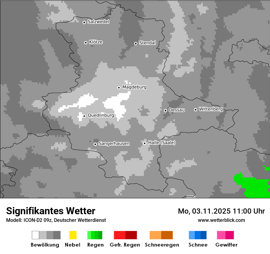 Modellkarten Signifikantes Wetter