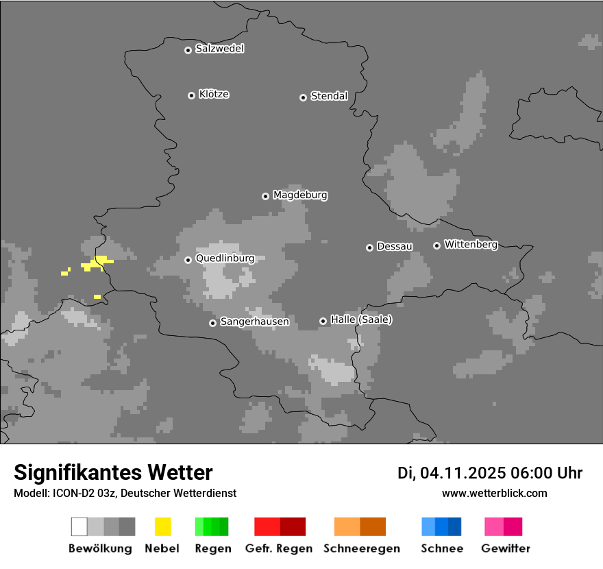 Modellkarten Signifikantes Wetter
