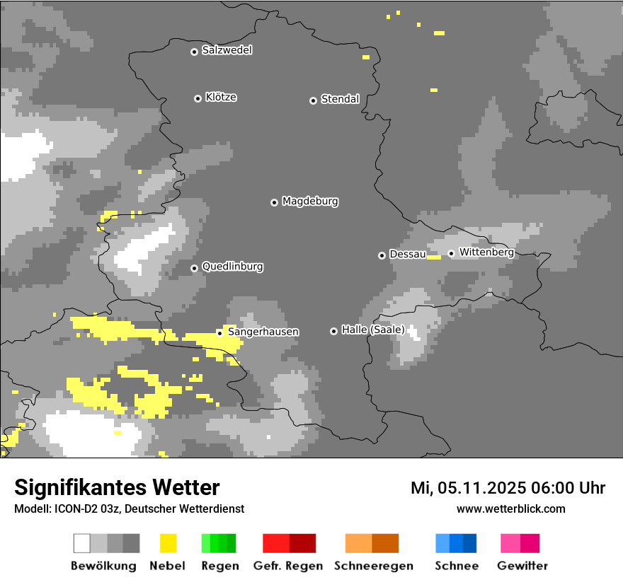 Modellkarten Signifikantes Wetter