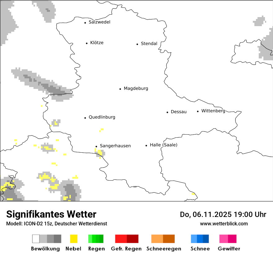 Modellkarten Signifikantes Wetter