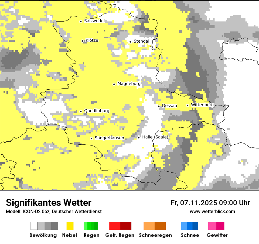 Modellkarten Signifikantes Wetter