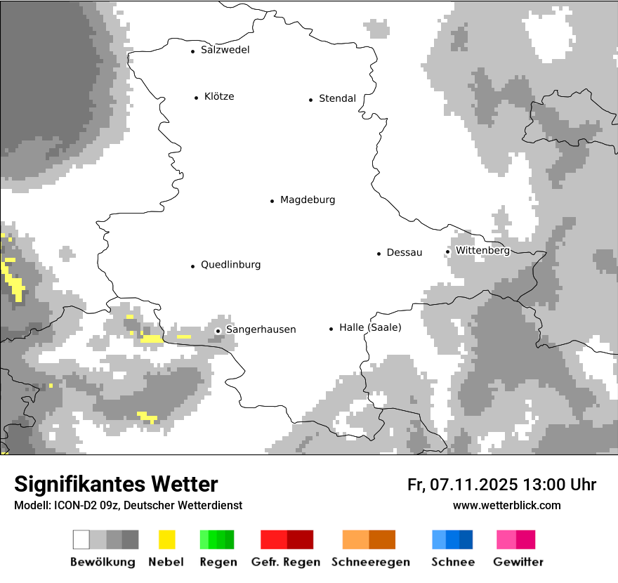 Modellkarten Signifikantes Wetter