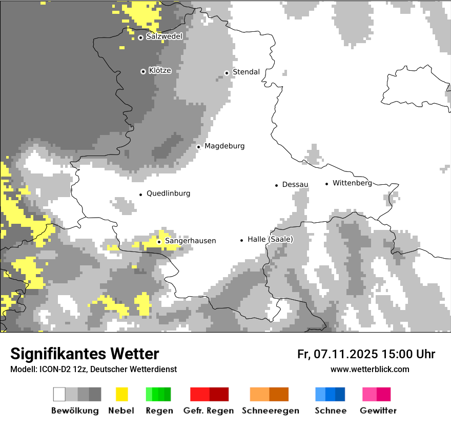 Modellkarten Signifikantes Wetter