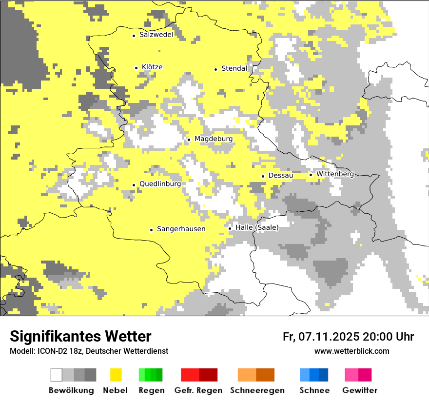 Modellkarten Signifikantes Wetter