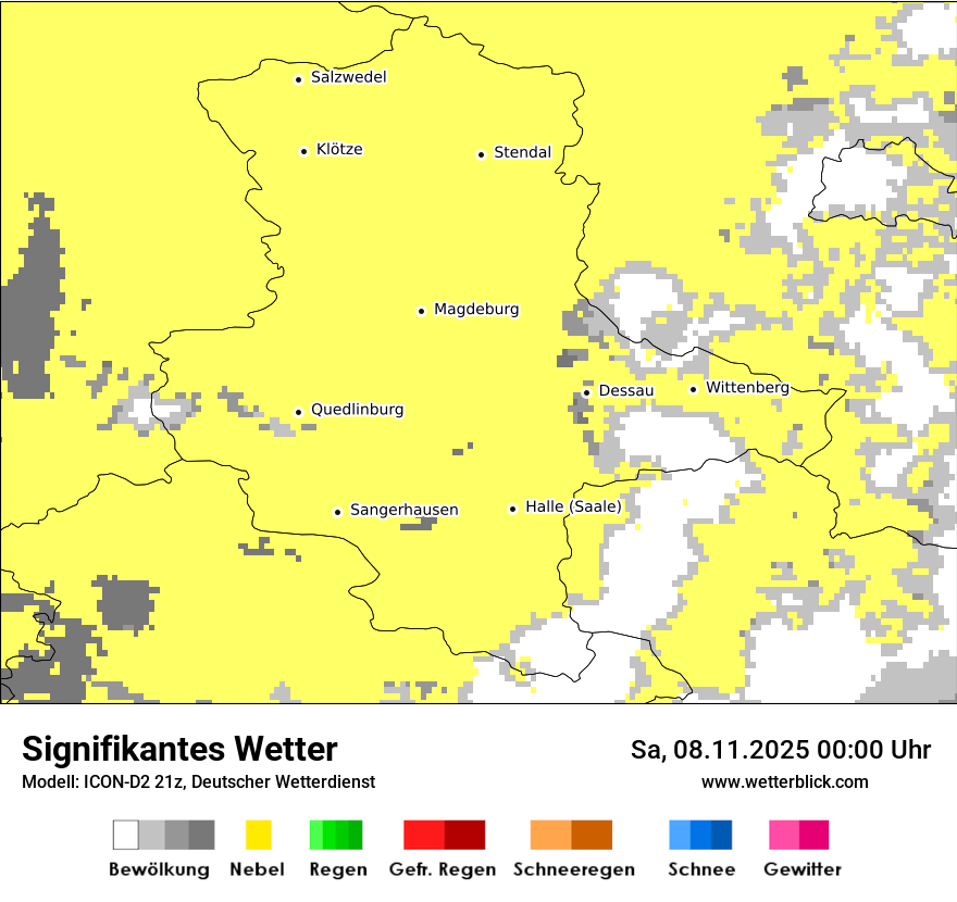Modellkarten Signifikantes Wetter