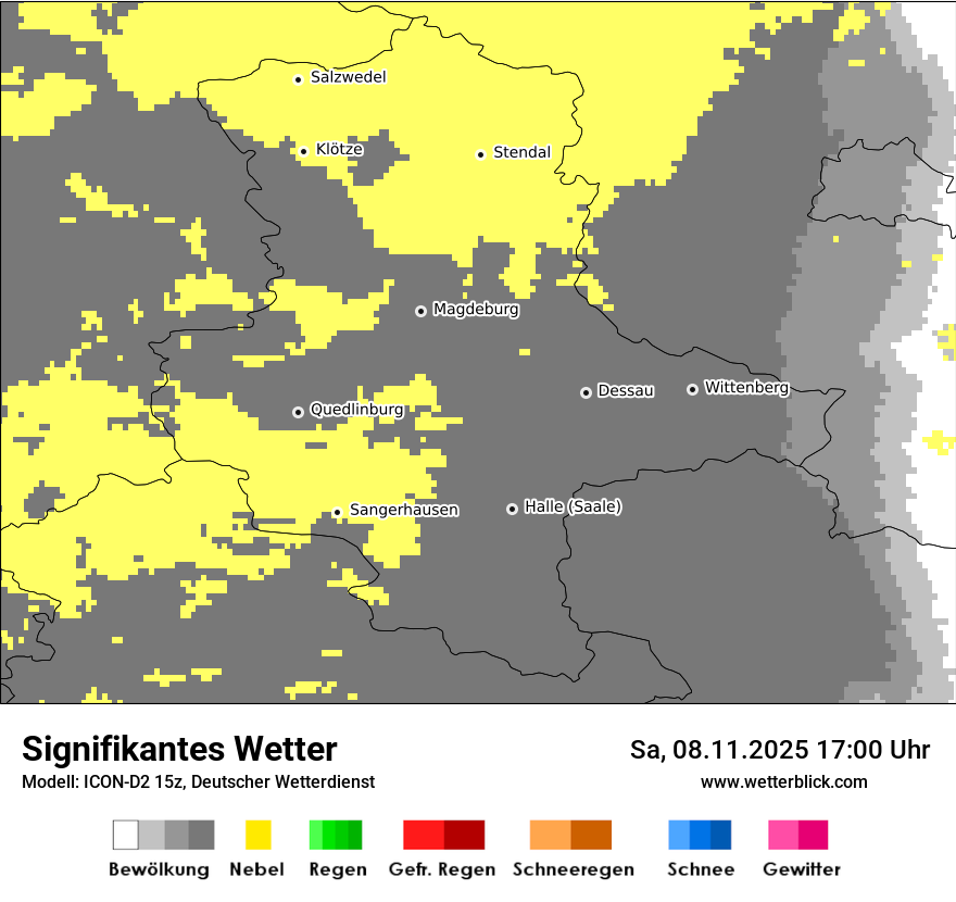 Modellkarten Signifikantes Wetter