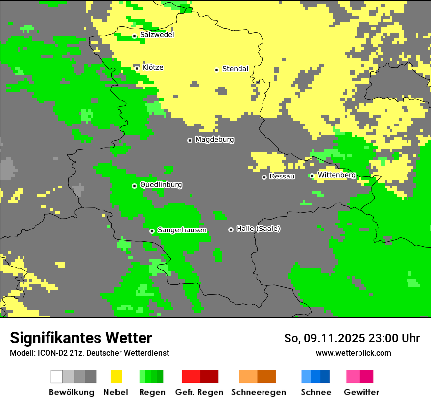 Modellkarten Signifikantes Wetter