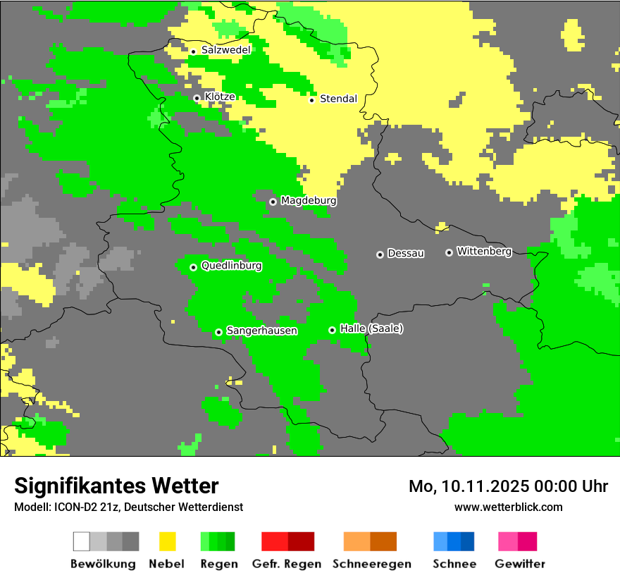 Modellkarten Signifikantes Wetter