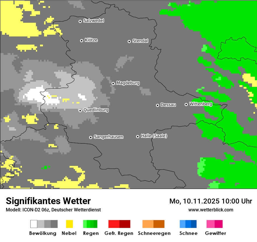 Modellkarten Signifikantes Wetter