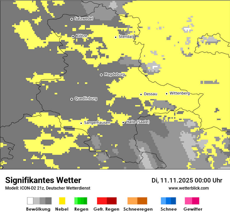 Modellkarten Signifikantes Wetter