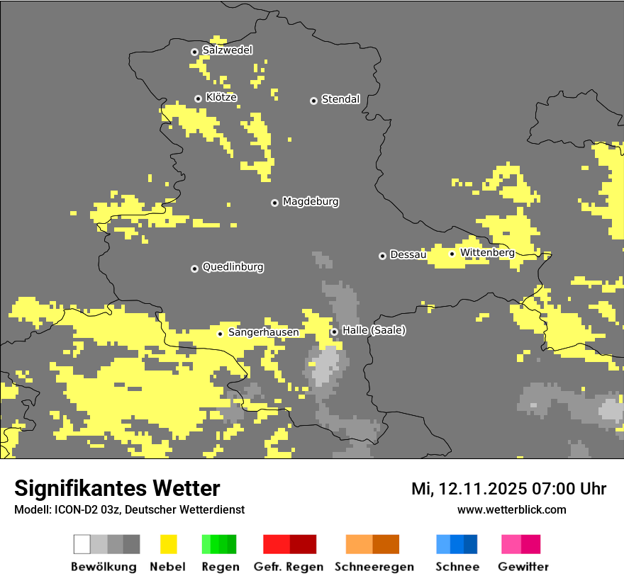 Modellkarten Signifikantes Wetter