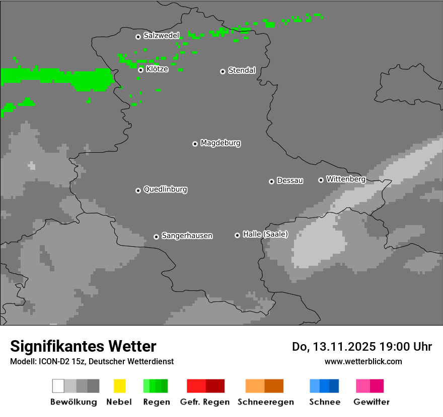 Modellkarten Signifikantes Wetter