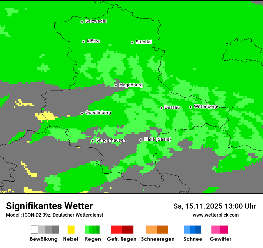 Modellkarten Signifikantes Wetter