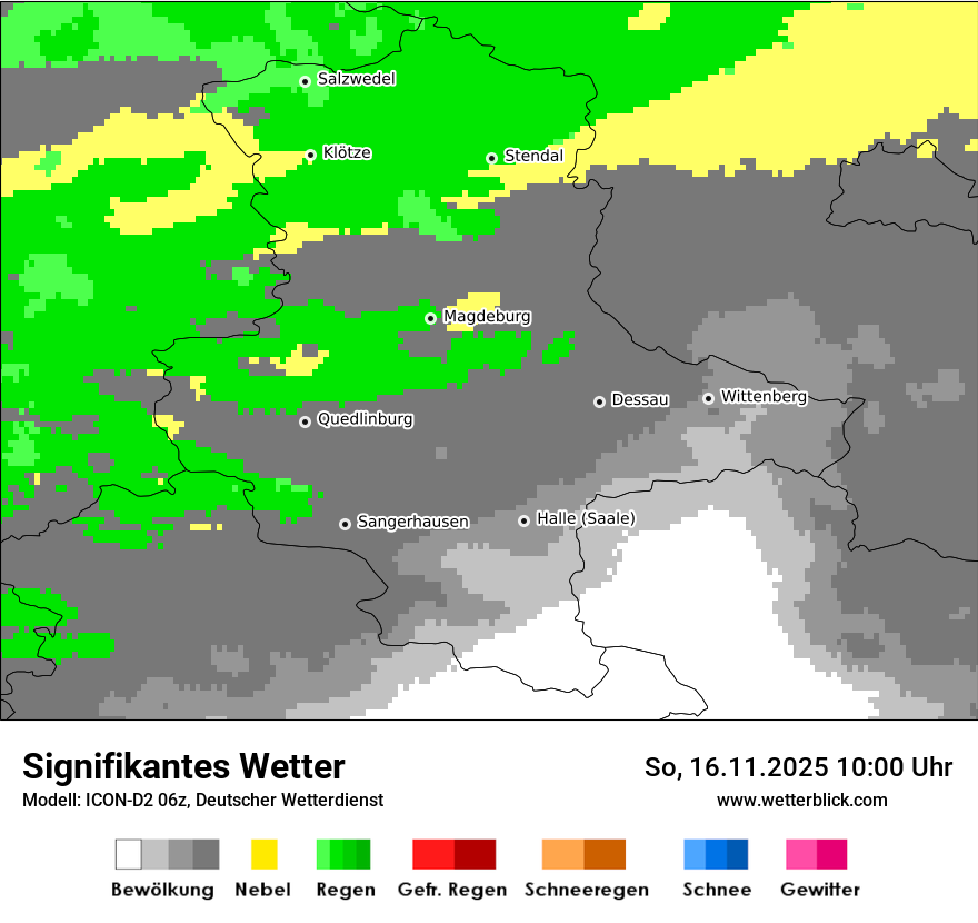 Modellkarten Signifikantes Wetter