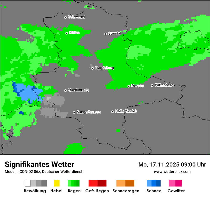 Modellkarten Signifikantes Wetter
