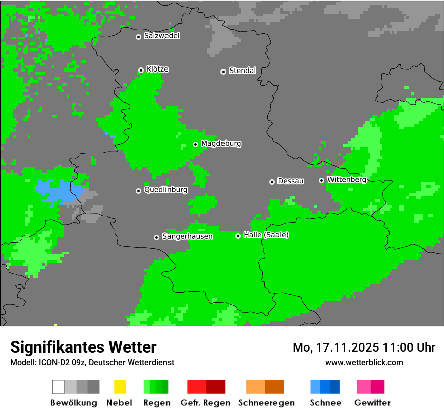 Modellkarten Signifikantes Wetter