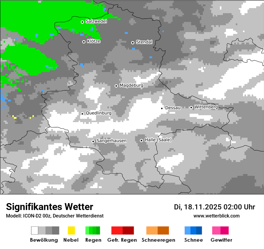 Modellkarten Signifikantes Wetter
