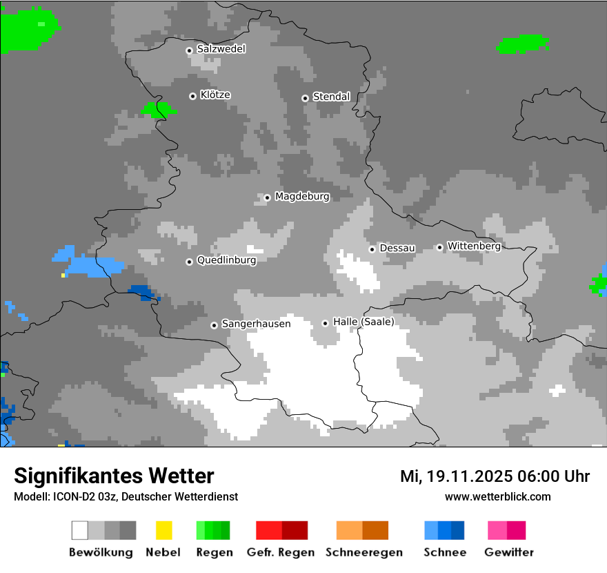 Modellkarten Signifikantes Wetter
