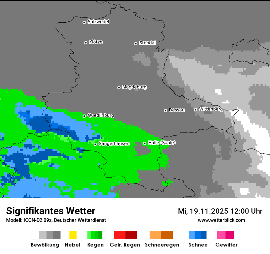 Modellkarten Signifikantes Wetter