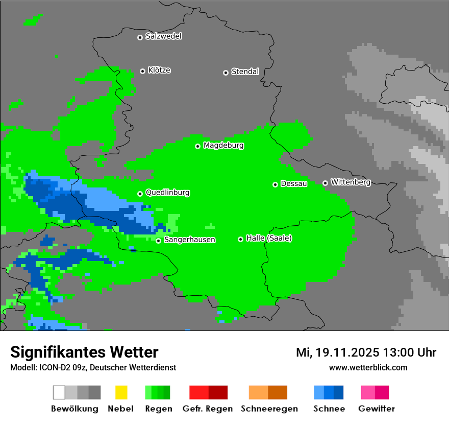 Modellkarten Signifikantes Wetter