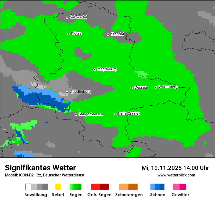 Modellkarten Signifikantes Wetter