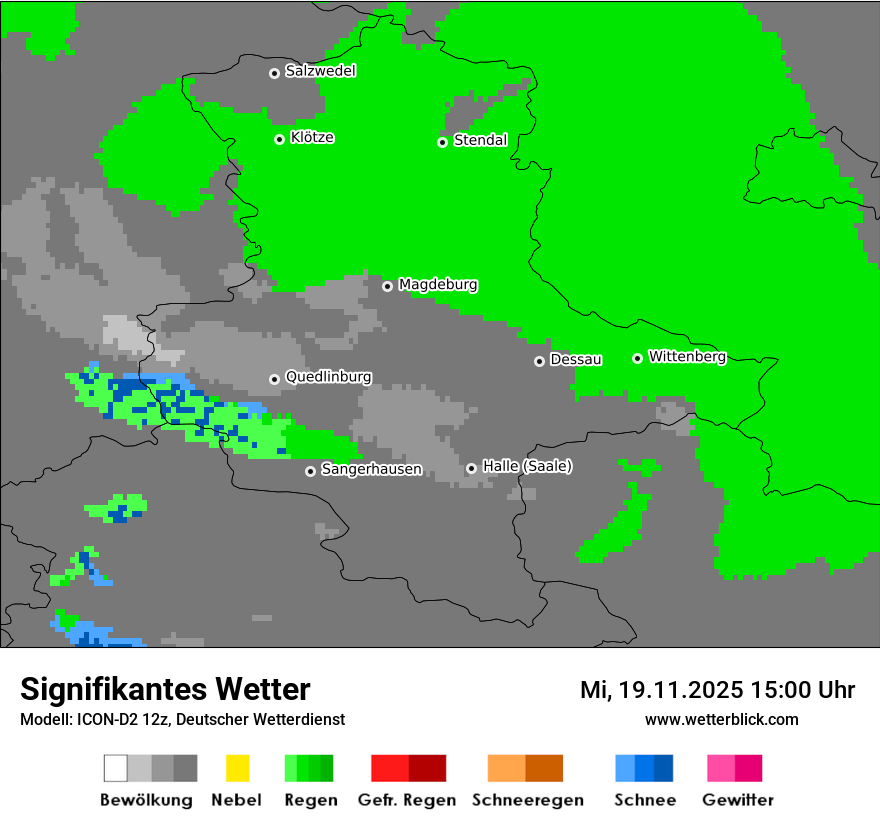 Modellkarten Signifikantes Wetter