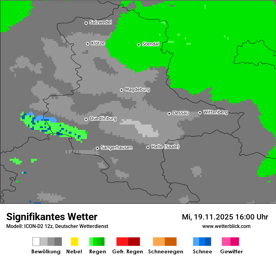 Modellkarten Signifikantes Wetter