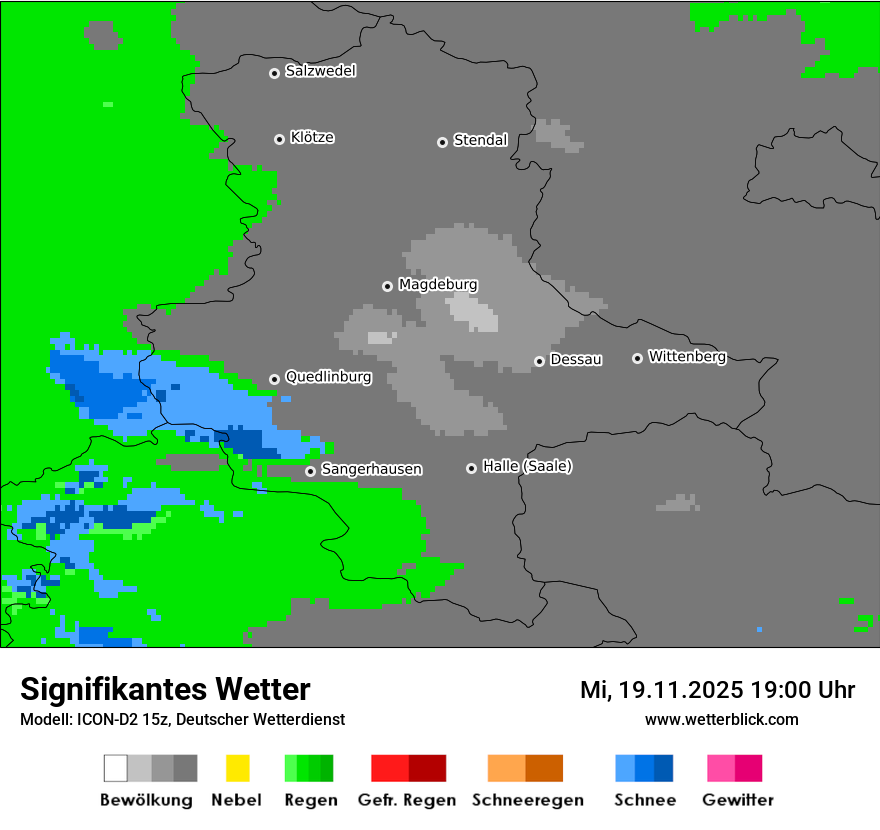 Modellkarten Signifikantes Wetter