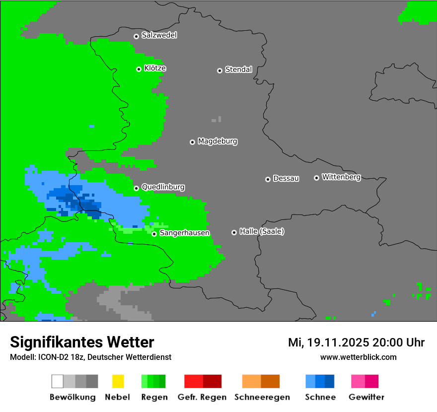 Modellkarten Signifikantes Wetter