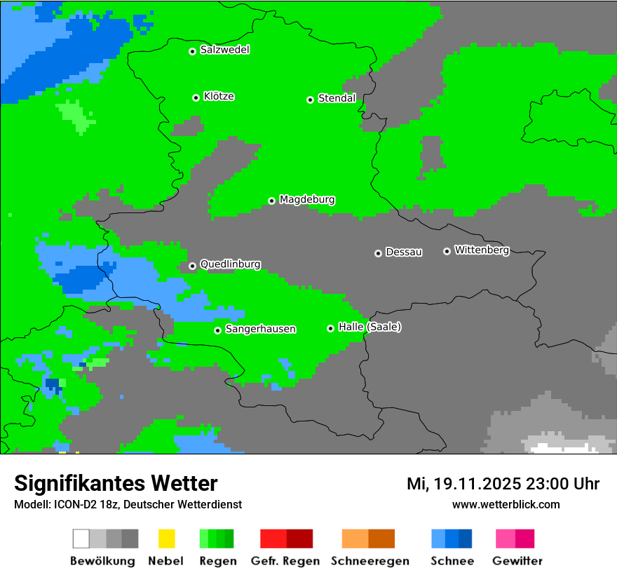 Modellkarten Signifikantes Wetter