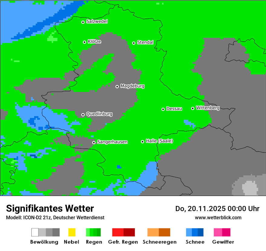 Modellkarten Signifikantes Wetter