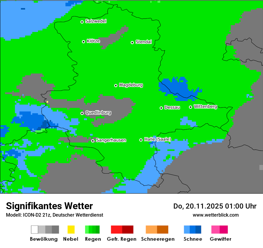 Modellkarten Signifikantes Wetter