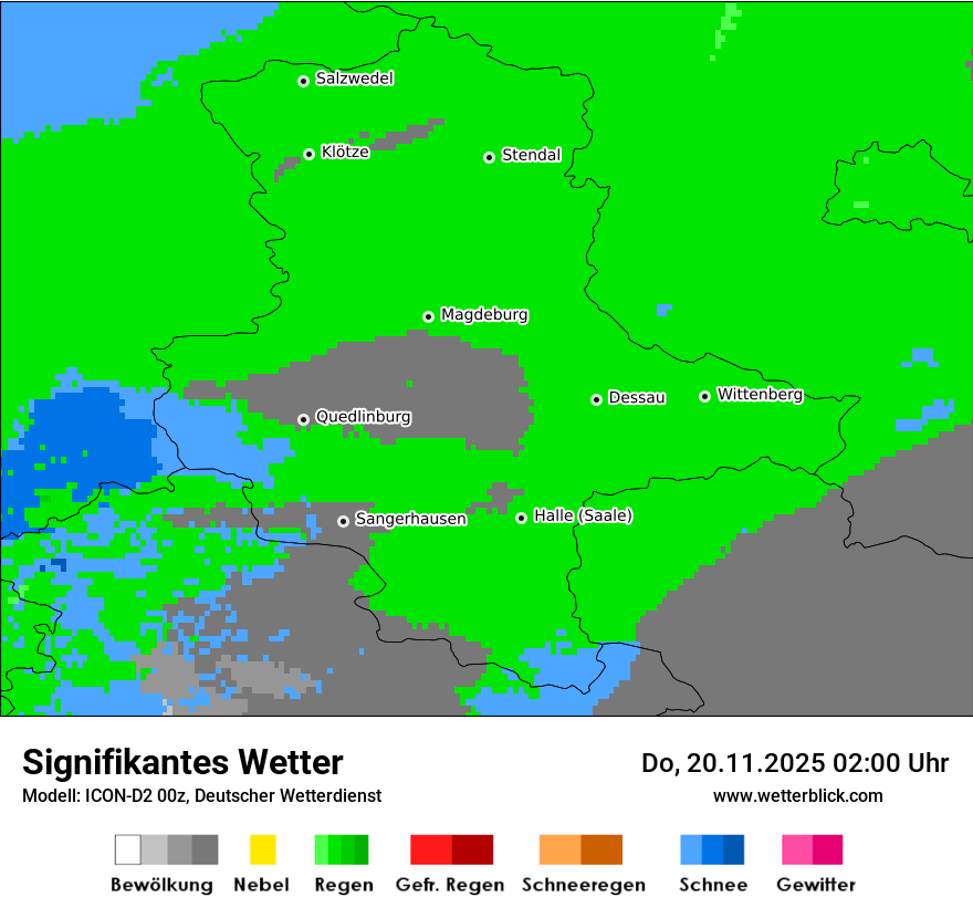 Modellkarten Signifikantes Wetter