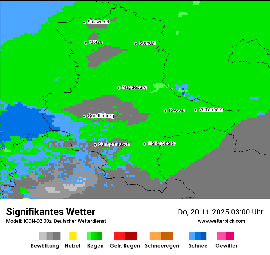 Modellkarten Signifikantes Wetter