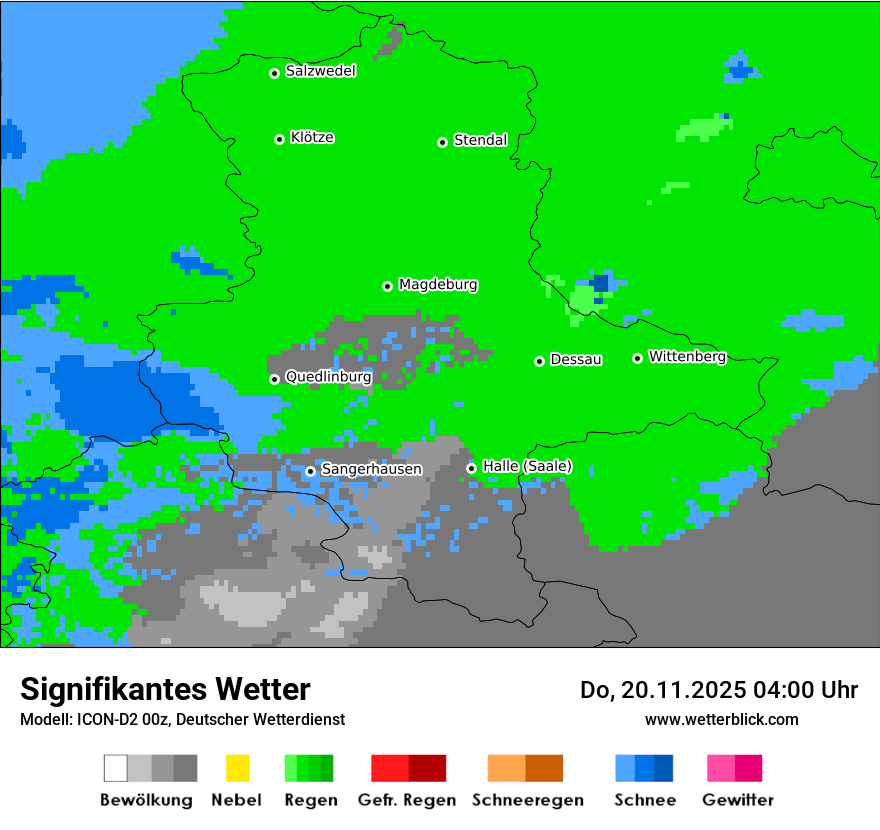 Modellkarten Signifikantes Wetter