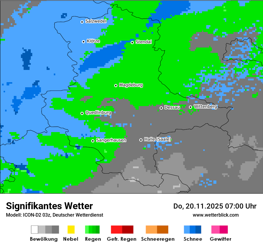 Modellkarten Signifikantes Wetter