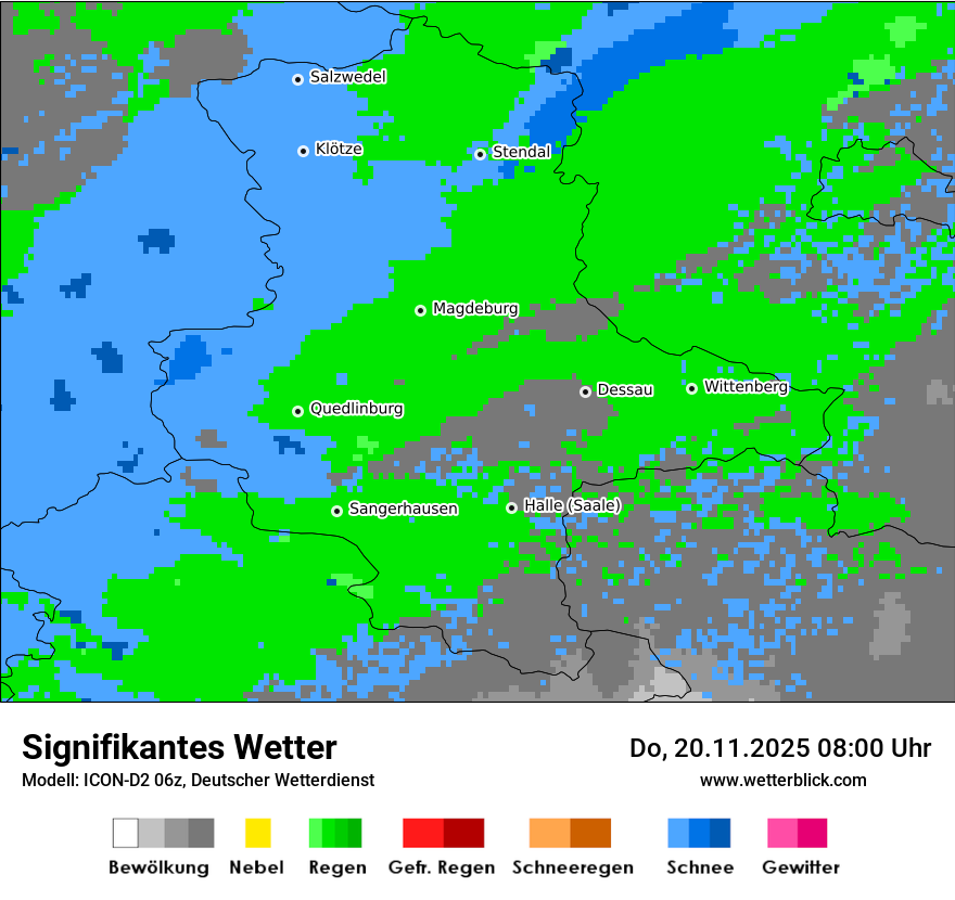 Modellkarten Signifikantes Wetter