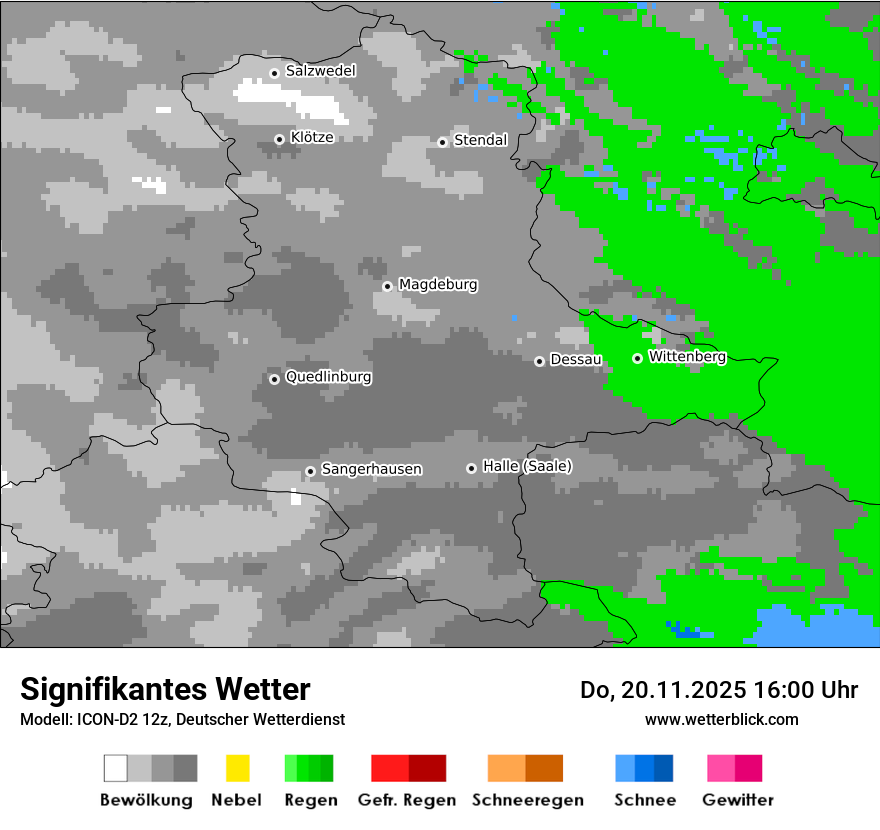 Modellkarten Signifikantes Wetter