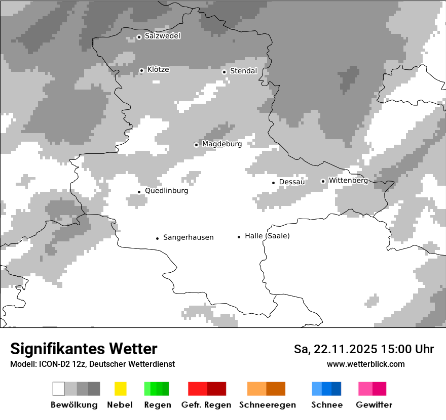 Modellkarten Signifikantes Wetter