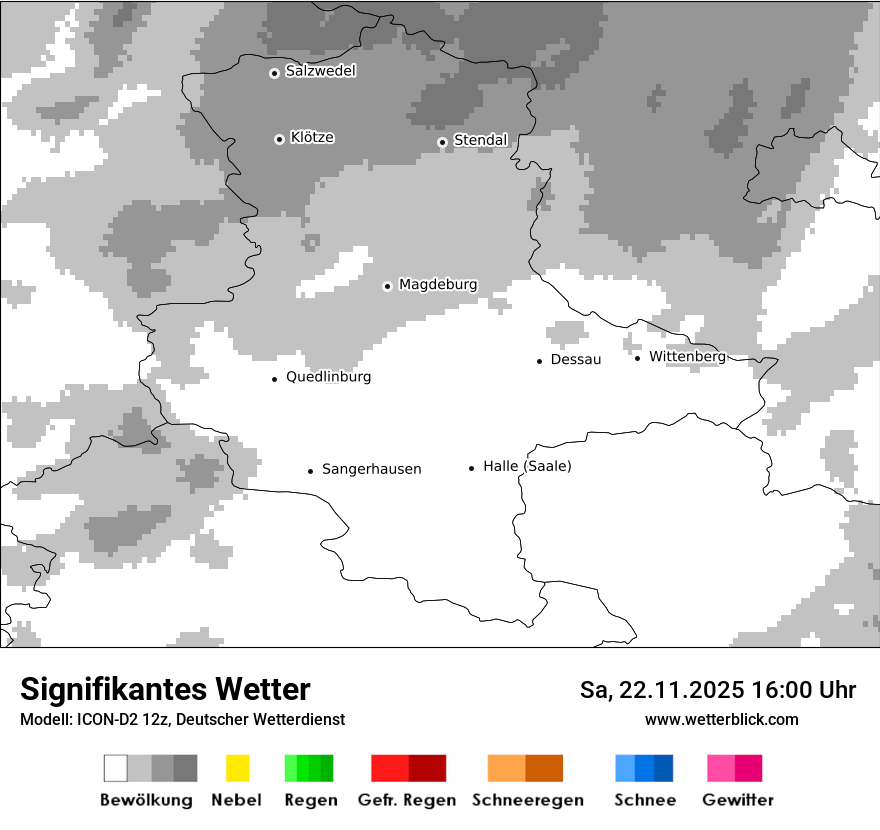 Modellkarten Signifikantes Wetter