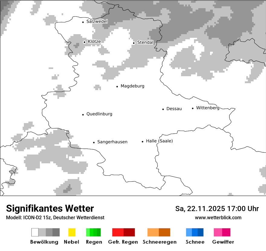 Modellkarten Signifikantes Wetter