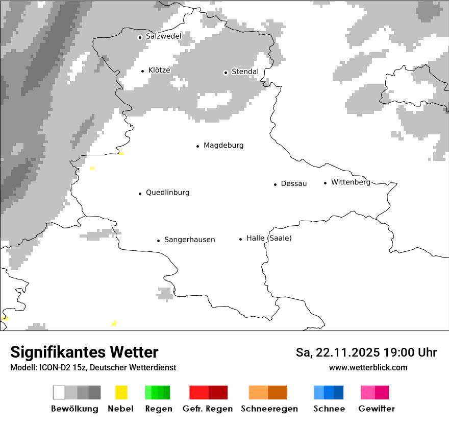 Modellkarten Signifikantes Wetter