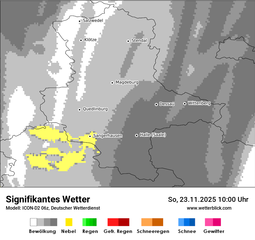 Modellkarten Signifikantes Wetter