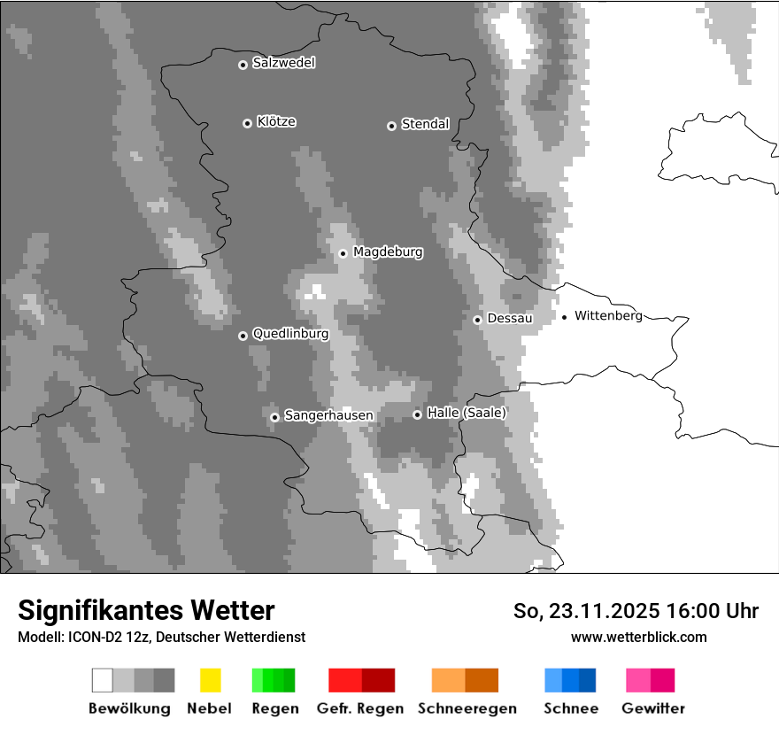 Modellkarten Signifikantes Wetter