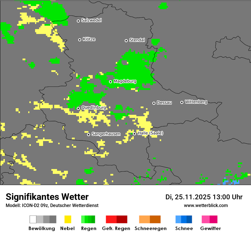 Modellkarten Signifikantes Wetter